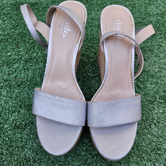 Charles by Charles David Cork Wedge Sandals - Picture 6 of 6